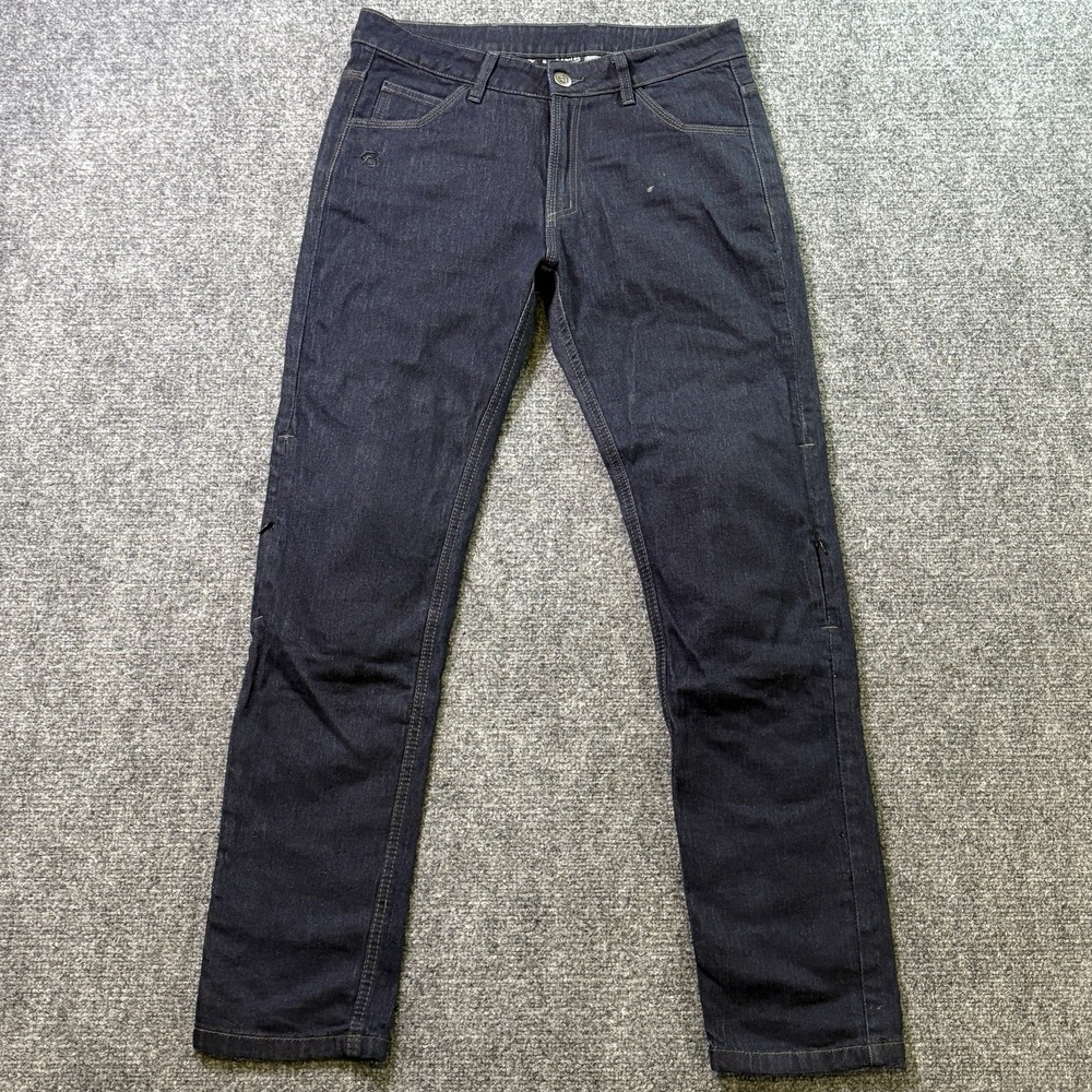 REAX 112 Motorcycle Jeans Women's Sz 8 Blue Denim Dyneema Protection Riding Pant